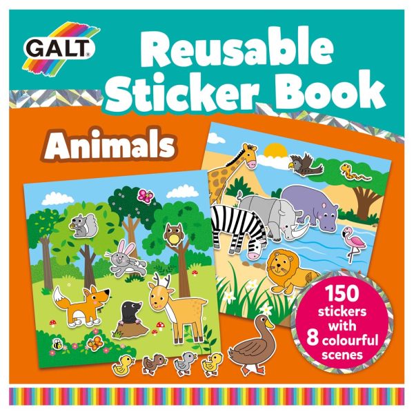 Stickers Reusables Animales 150 pz