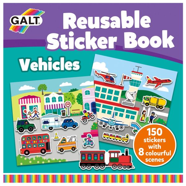 Stickers Reusables Vehículos 150 pz