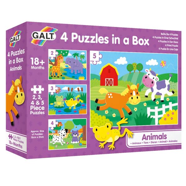 Puzle Progresivo 2, 3, 4 y 5 pz Animales