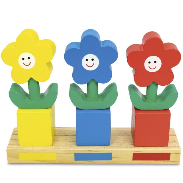 Apilable Madera Flores