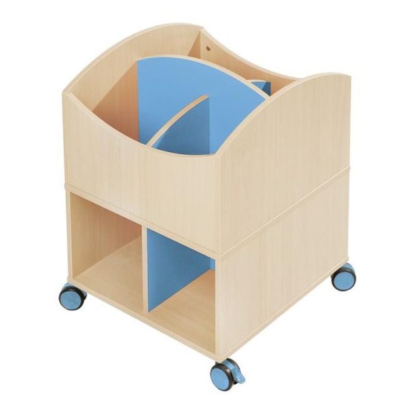 Mueble Biblioteca Alto con Ruedas