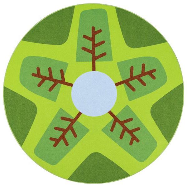Alfombra Redonda Campo