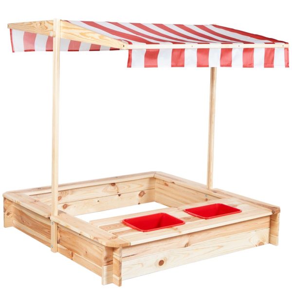 Arenero Madera con Tinajas y Toldo