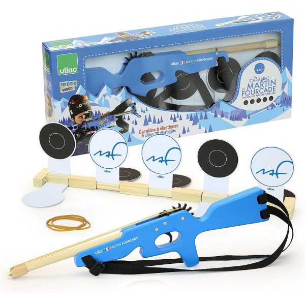 Carabina Madera Elásticos y Blancos