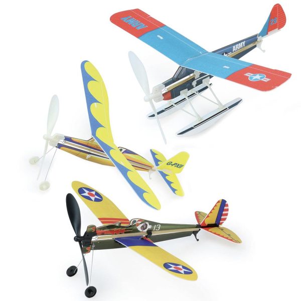 Avión Aeroplano con Elástico c/u