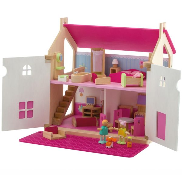Casita Muñecas Amoblada Madera