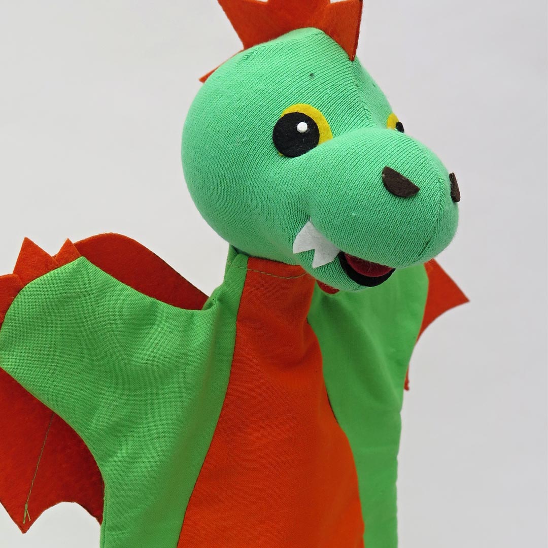 Títere Genero Dragon Naranjo Imagen 2
