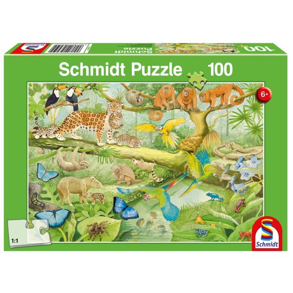 Puzle 100 pz Animales de la Selva