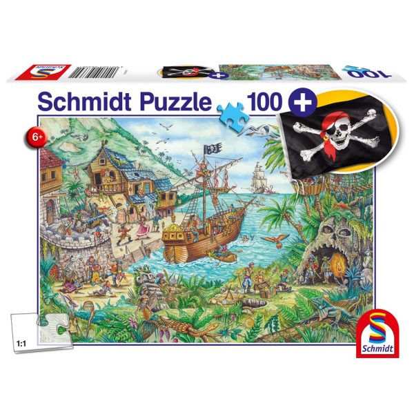Puzle 100 pz Los Piratas + 1 Bandera