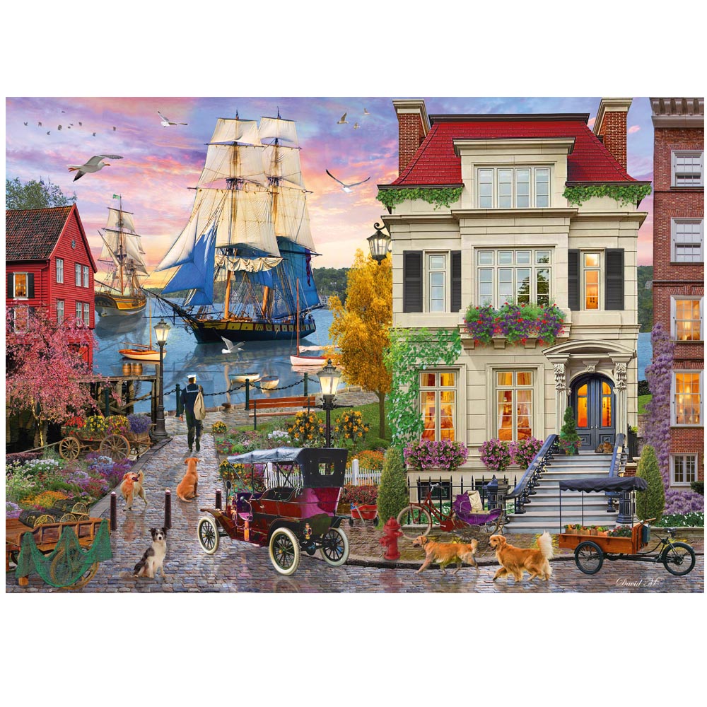 Puzle 1.000 pz Barco en el Puerto - Imagen 2