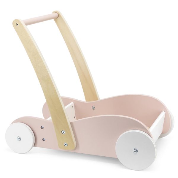 Carro Arrastre Rosado Madera