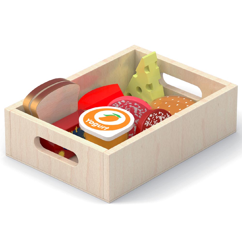 Comida Madera Refrigerador set 20 pz Imagen 2