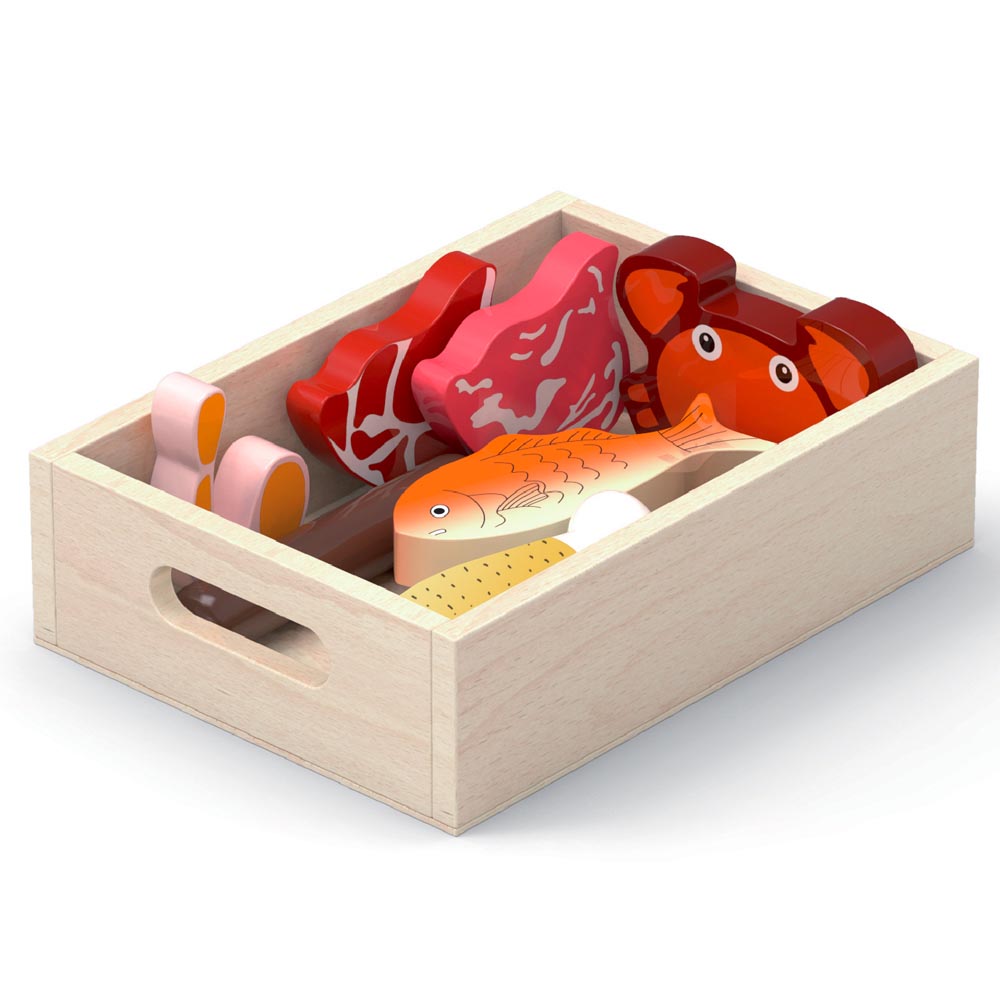 Comida Madera Refrigerador set 20 pz Imagen 3
