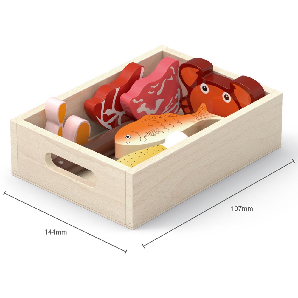 Comida Madera Refrigerador set 20 pz Imagen 4