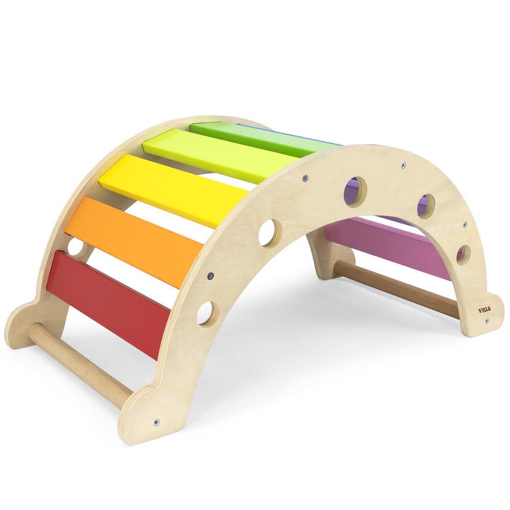 Equilibrio Balancín Arcoíris Madera Imagen 2