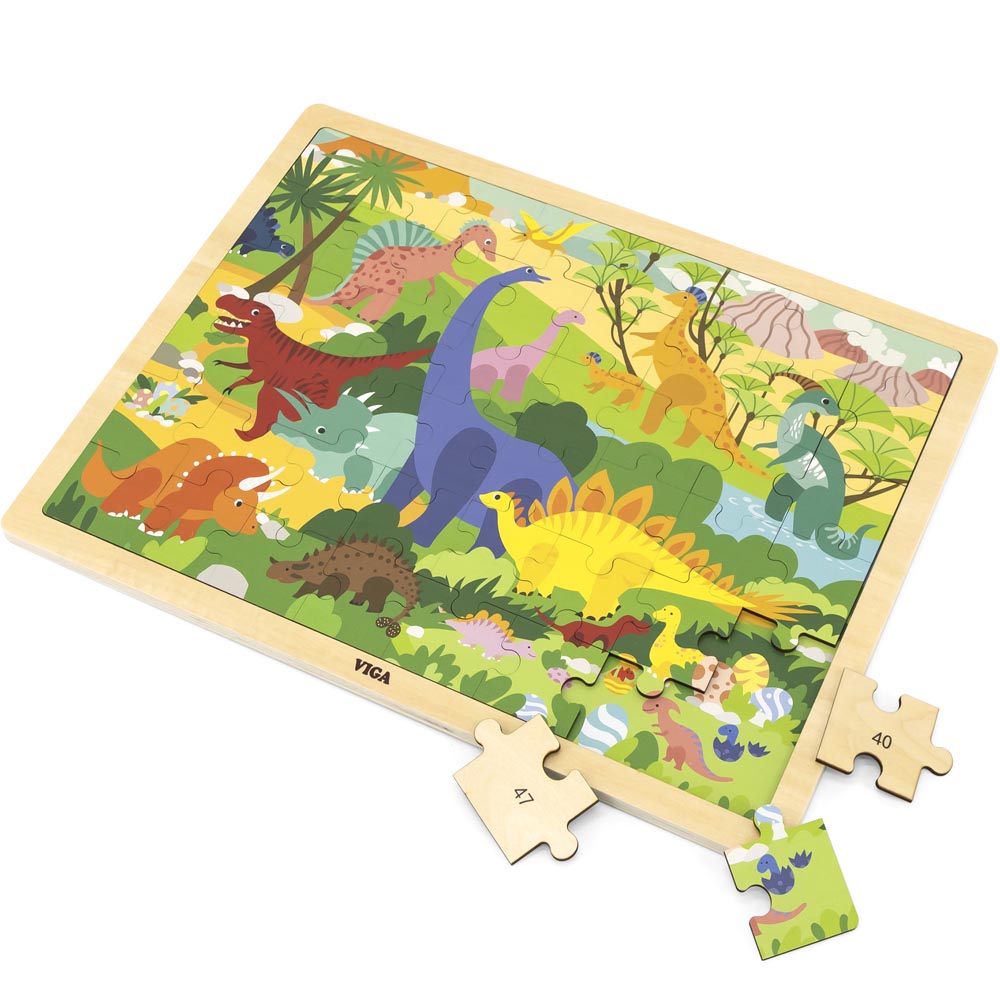 Puzle Madera 48 pz Dinosaurios Imagen 2