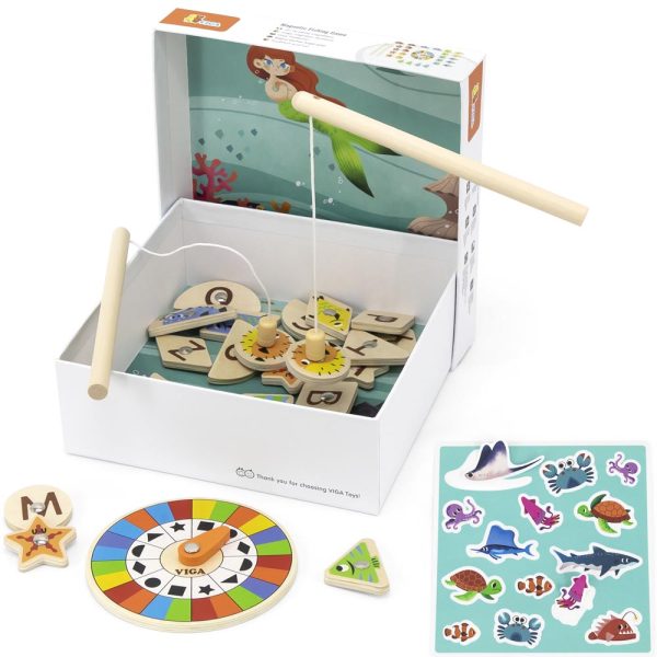 Juego Pesca Magnético Madera