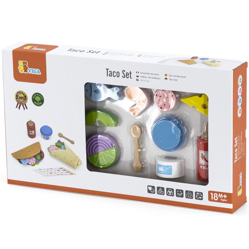Comida Taco Madera set 27 pz Imagen 3