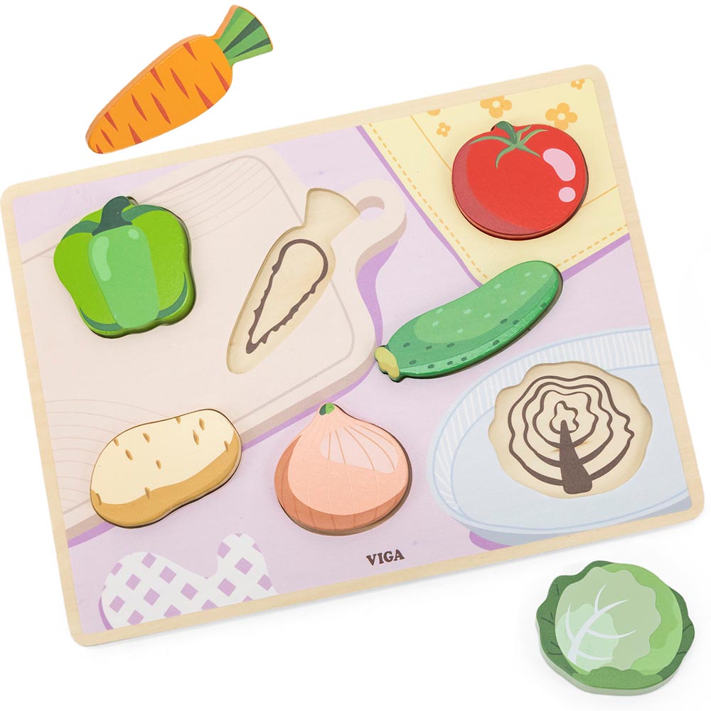 Puzle Relieve vegetales 7 pz