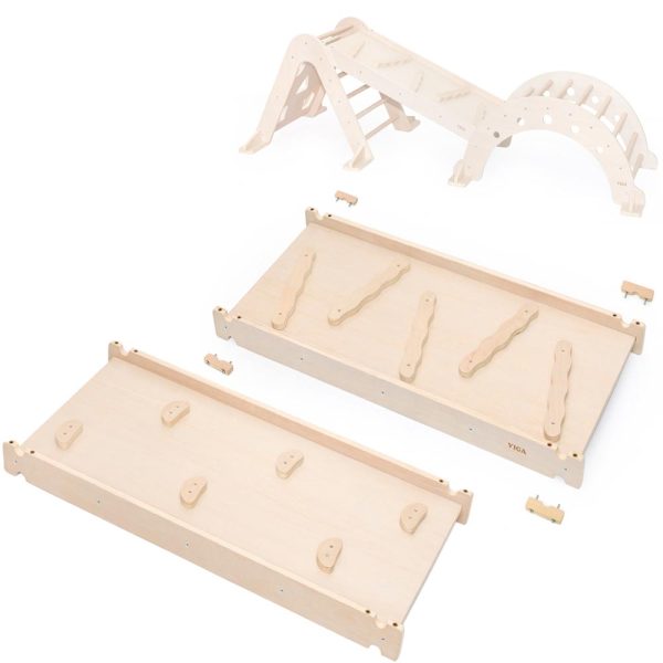 Escalador y Tabla Equilibrio Madera