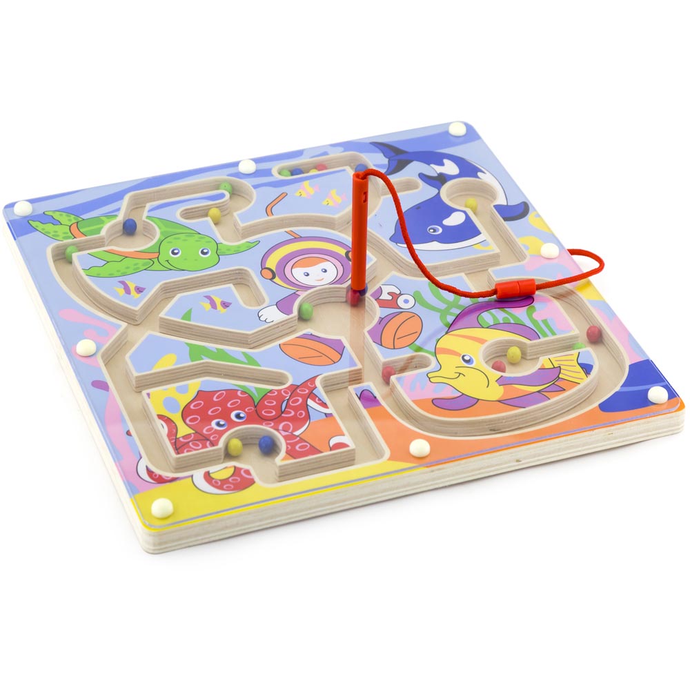 Laberinto Magnético Océano Madera Imagen 2