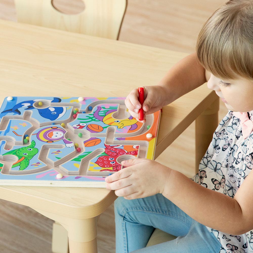 Laberinto Magnético Océano Madera Imagen 4