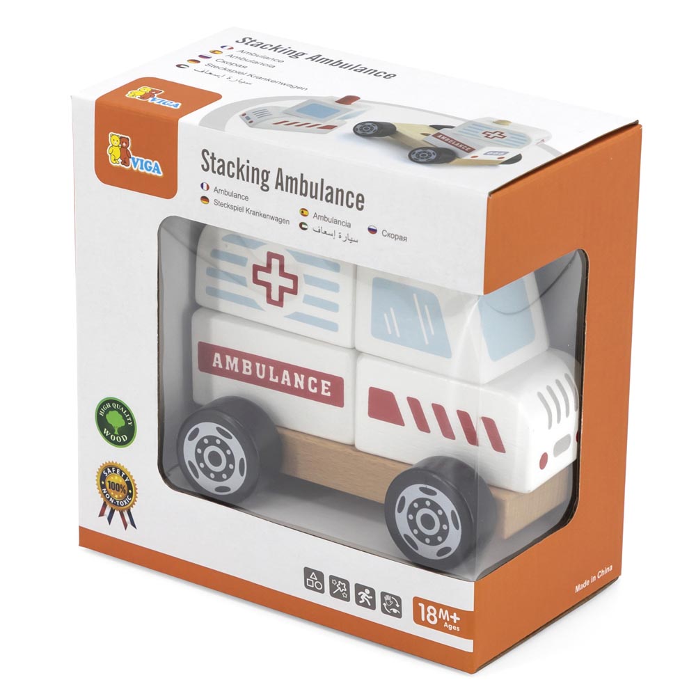 Encaje Madera Ambulancia Imagen 2