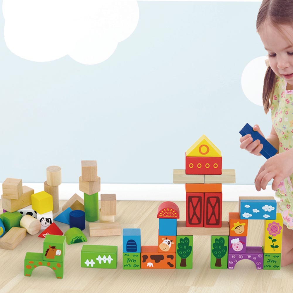 Bloques Madera Granja 50 pz Imagen 3