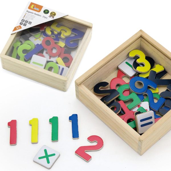 Magnético Números Madera 37 pz