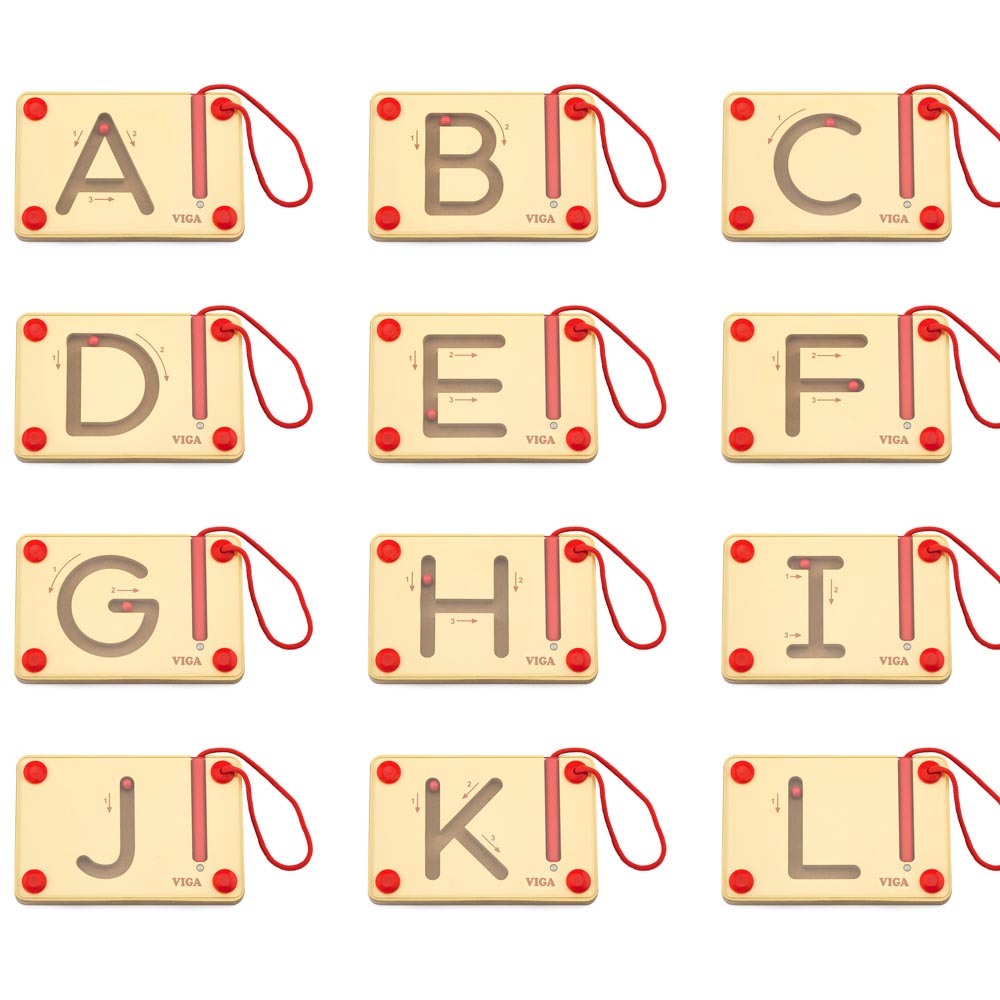 Magnético Pizarras Letras Mayúsculas Madera Imagen 2