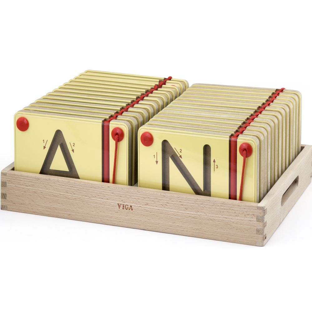 Magnético Pizarras Letras Mayúsculas Madera Imagen 4