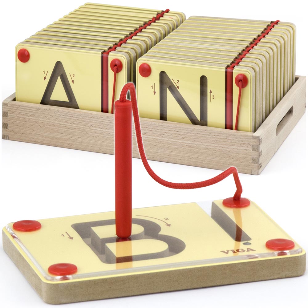 Magnético Pizarras Letras Mayúsculas Madera Imagen 5