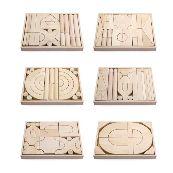 Bloques Madera 6 Bandejas 158 pz