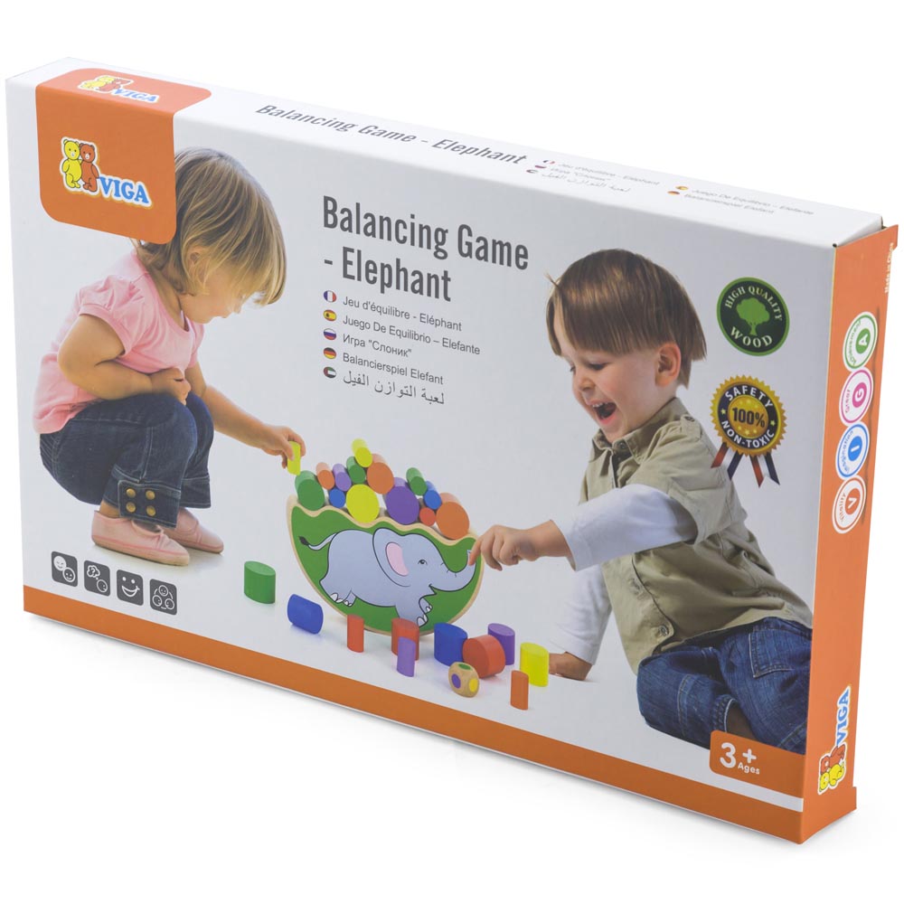 Juego Balance Elefantes Madera 38 pz Imagen 3