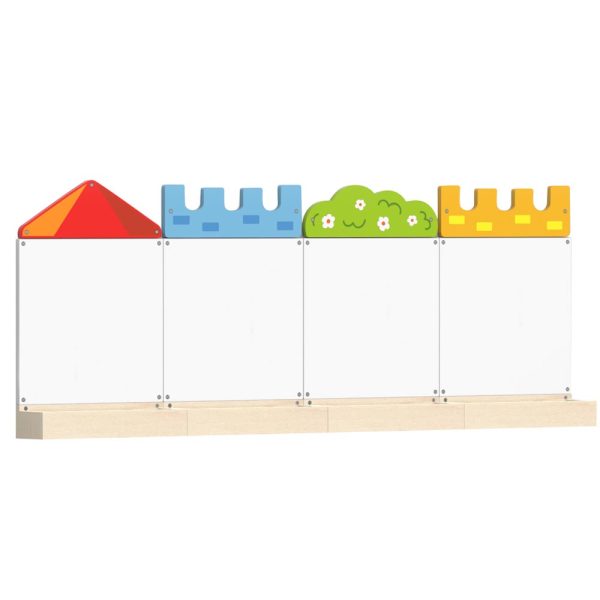 Pizarra Magnética Madera Castillo set 4 pz