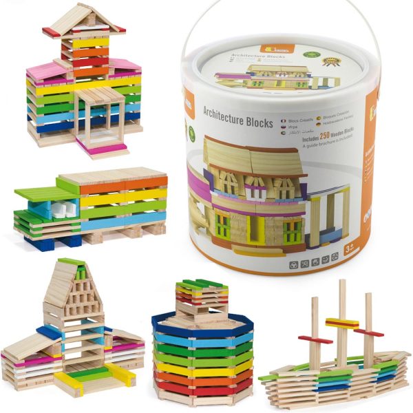 Bloques Madera Creativos 250 pz