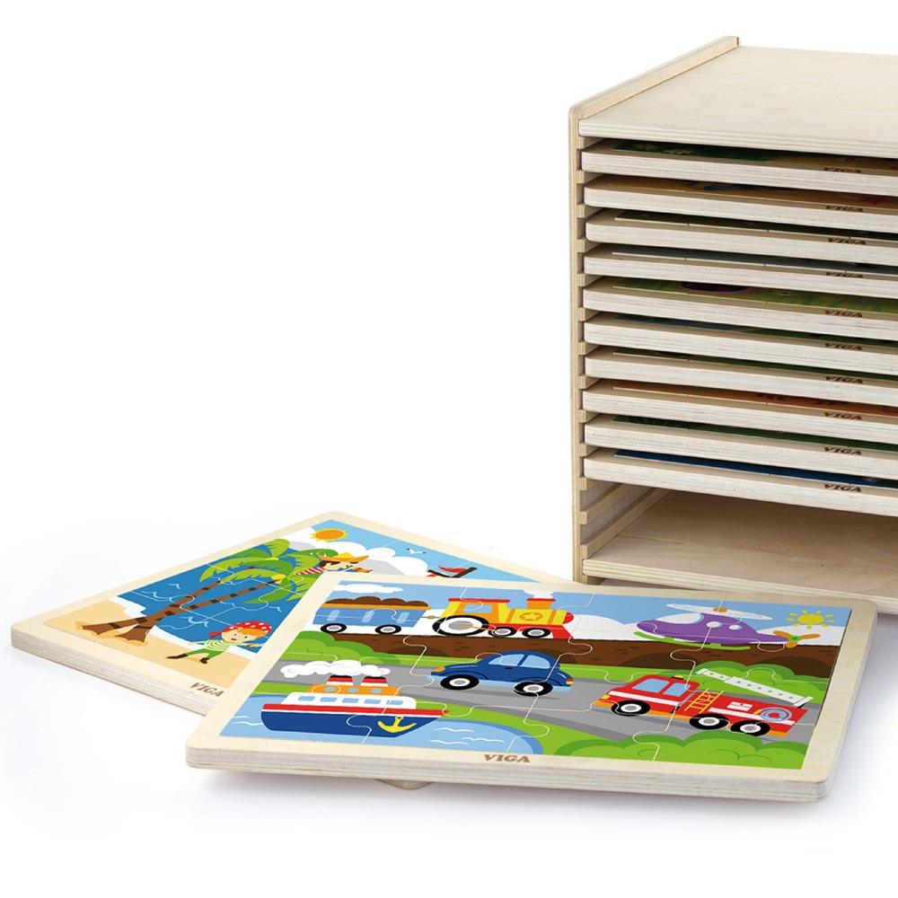 Puzle Madera set 12 de 16 pz - Imagen 2