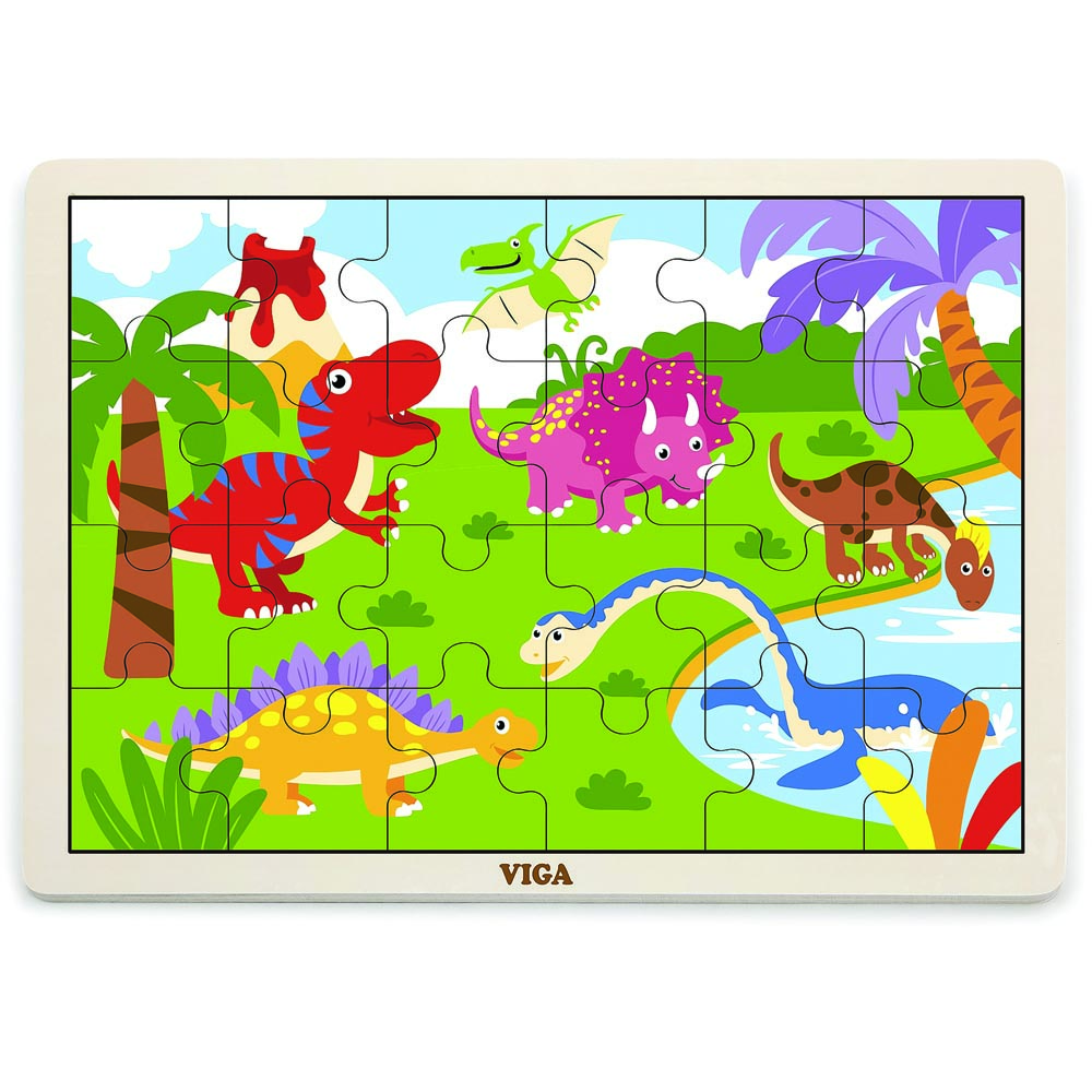 Puzle Madera 24 pz Dinosaurios