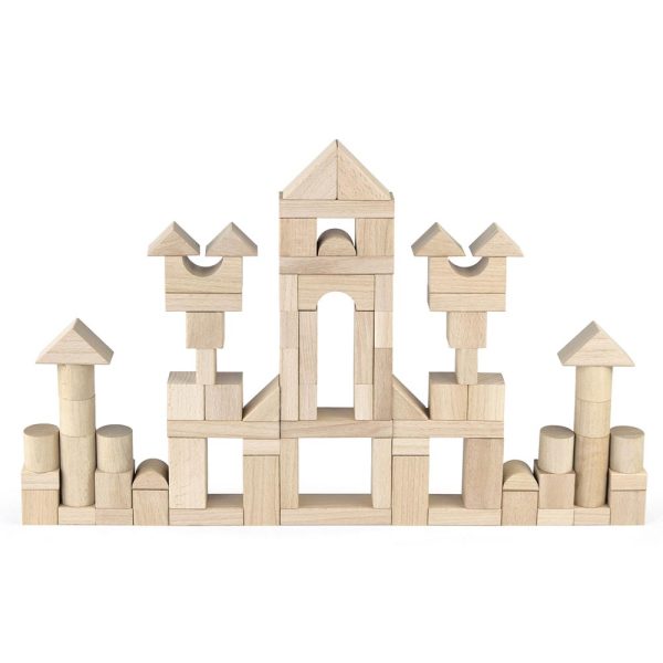 Bloques Madera Natural 75 pz