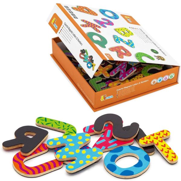 Magnético Letras y Números Madera