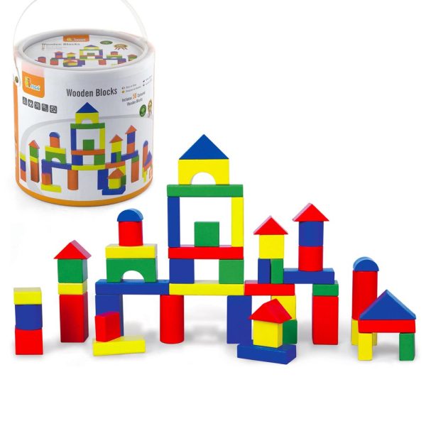 Bloques Madera 50 pz en Balde