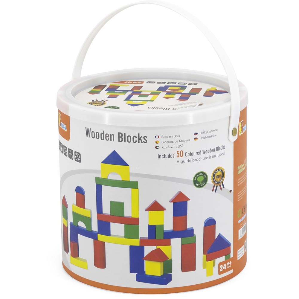 Bloques Madera 50 pz en Balde Imagen 5