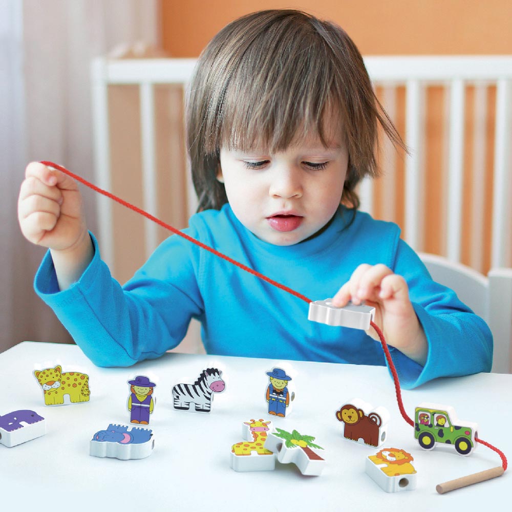 Enlazar Bloques Madera Granja 12 pz Imagen 4