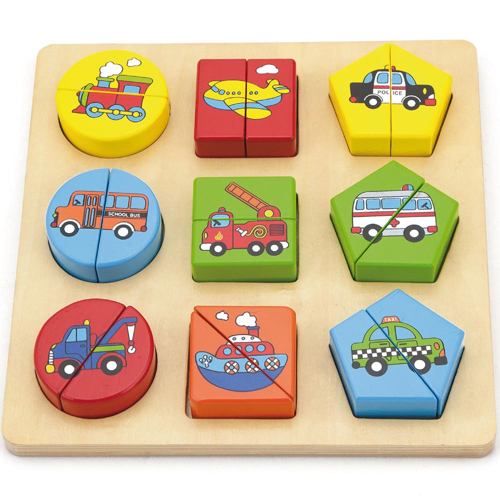 Puzle Madera Dúo Transporte