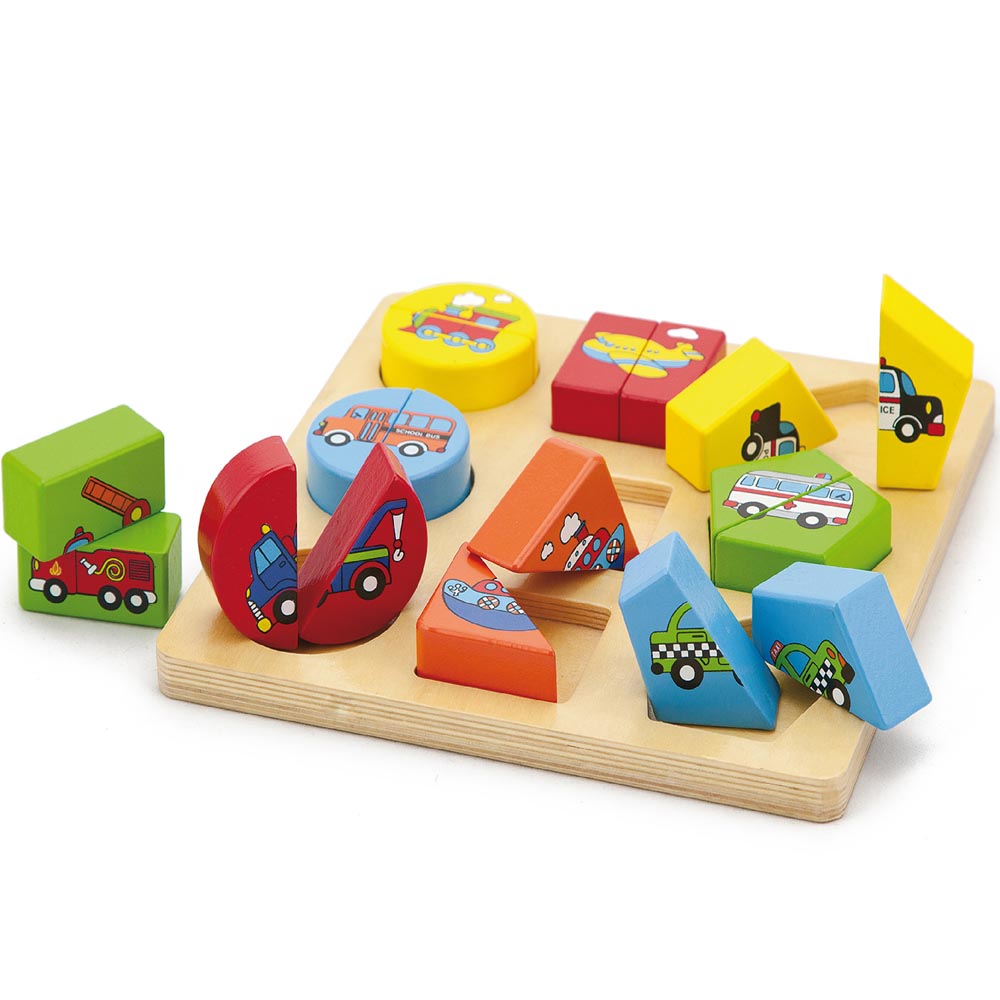 Puzle Madera Dúo Transporte Imagen 2
