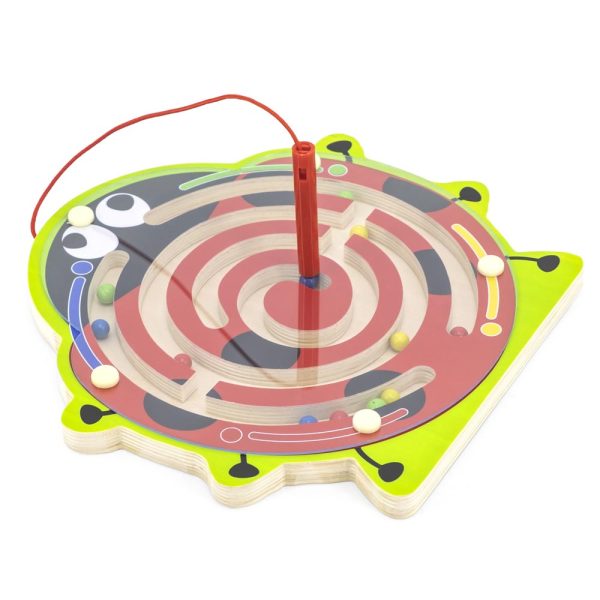 Magnético Laberinto Madera Chinita