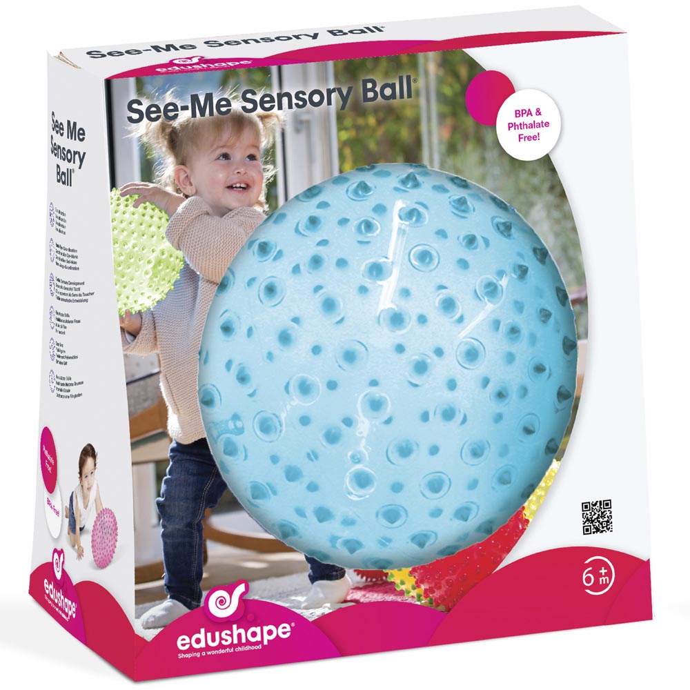 Pelota Erizo Celeste 18 cm Imagen 5