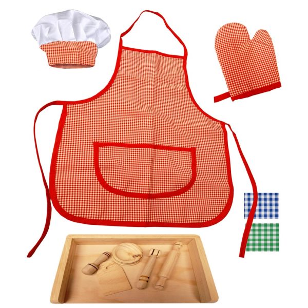 Cocinero set Disfraz y Accesorios 9 pz