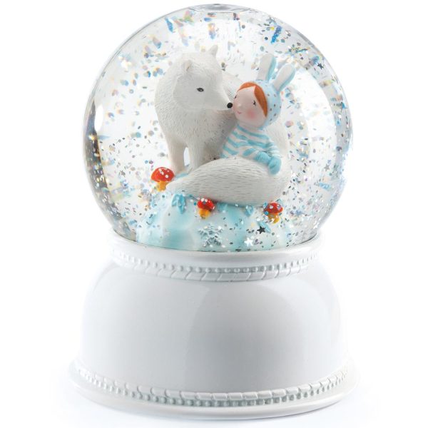 Decoración Luz Bola Lila y Pupi