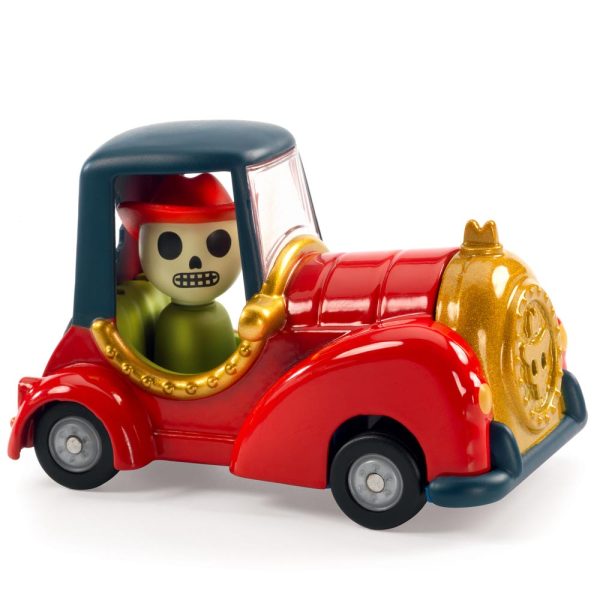 Auto Crazy Cráneo Rojo